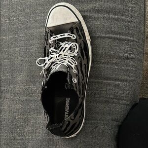 Converse Black and Gray Sneakers High-Top Canvas
